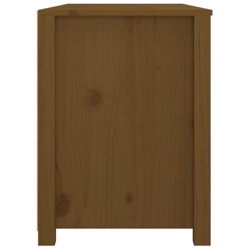 Armoire Latérale Marron Miel 100x40x54 Cm Bois De Pin Massif