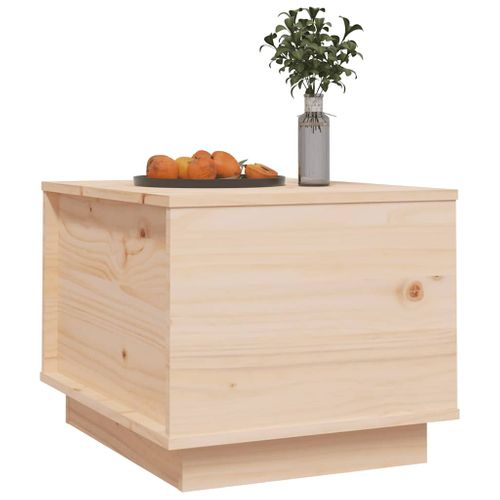 Table Basse 40x50x35 Cm Bois Massif De Pin