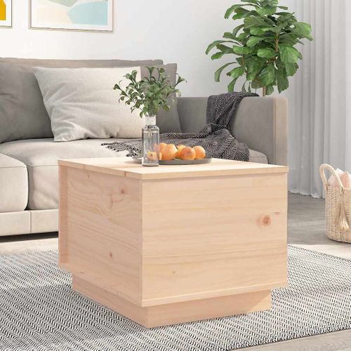 Table Basse 40x50x35 Cm Bois Massif De Pin