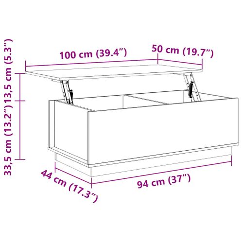 Table Basse Blanc 100x50x35 Cm Bois Massif De Pin