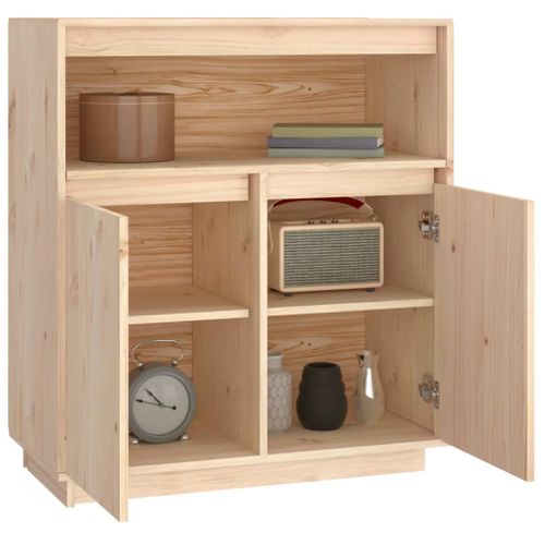 Buffet 70x34x80 Cm Bois Massif De Pin