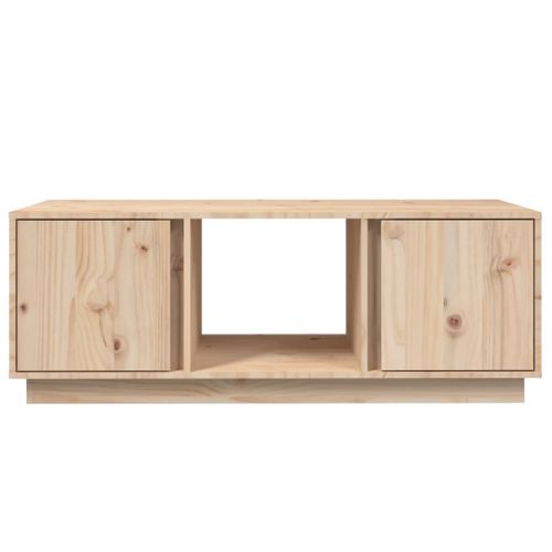 Table Basse 110x50x40 Cm Bois Massif De Pin