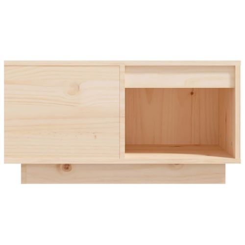 Table Basse 60x61x32,5 Cm Bois Massif De Pin