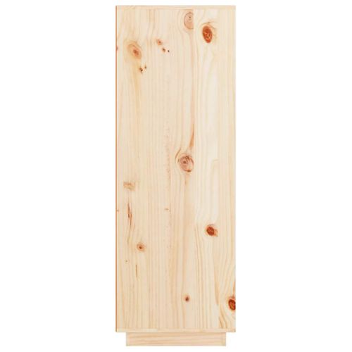 Buffet Haut 89x40x116,5 Cm Bois Massif De Pin