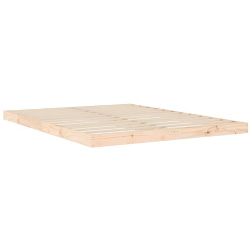 Cadre De Lit Sans Matelas 150x200 Cm Bois Massif De Pin