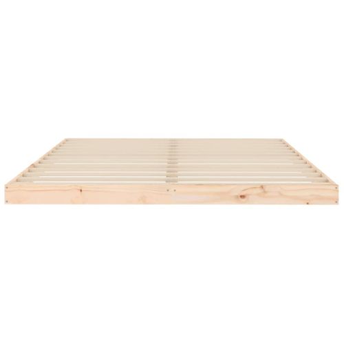 Cadre De Lit Sans Matelas 150x200 Cm Bois Massif De Pin