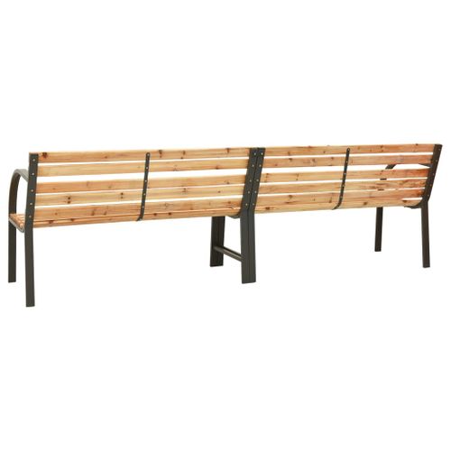 Banc Double De Jardin 225 Cm Bois De Sapin Massif