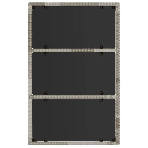 Salon De Jardin 4 Pièces Avec Coussins Gris Résine Tressée