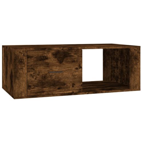 Table Basse Chêne Fumé 100x50,5x35 Cm Bois Contreplaqué