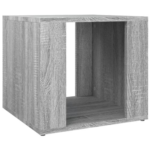 Table De Chevet Sonoma Gris 41x40x36 Cm Bois Contreplaqué