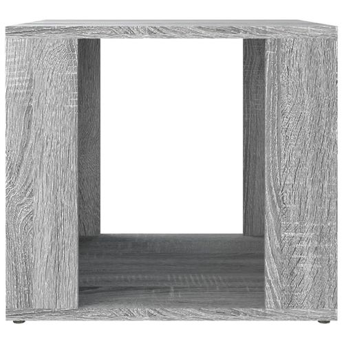 Table De Chevet Sonoma Gris 41x40x36 Cm Bois Contreplaqué