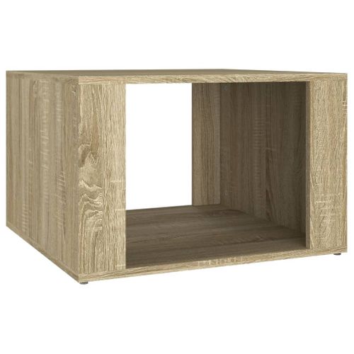 Table De Chevet Chêne Sonoma 57x55x36 Cm Bois Contreplaqué