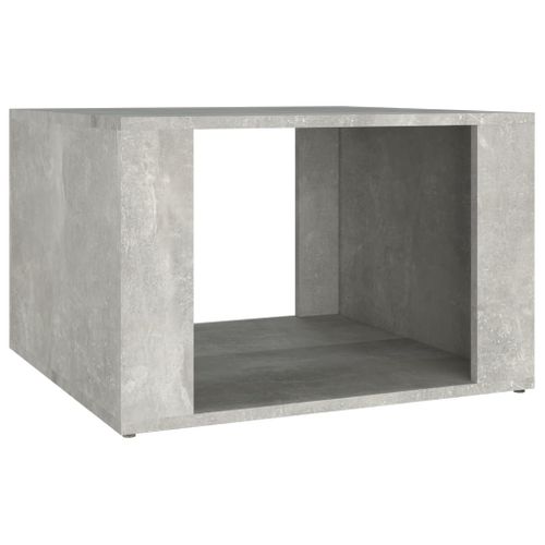 Table De Chevet Gris Béton 57x55x36 Cm Bois Contreplaqué