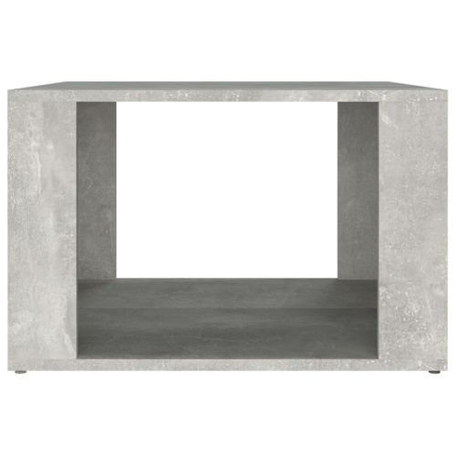Table De Chevet Gris Béton 57x55x36 Cm Bois Contreplaqué
