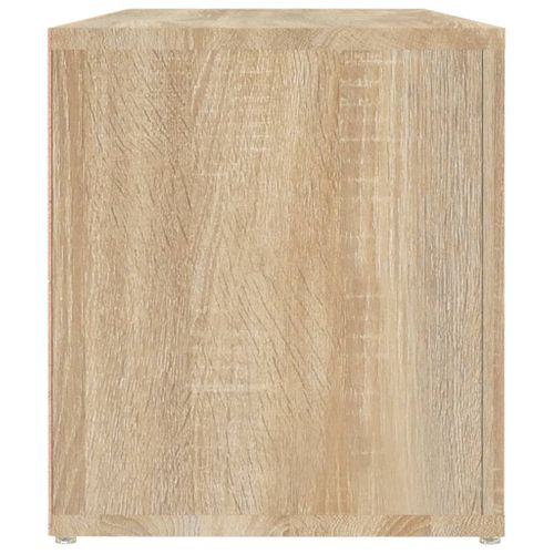 Meuble TV Chêne Sonoma 100x31,5x35 Cm Bois Contreplaqué