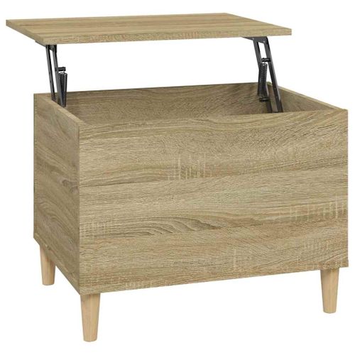 Table Basse Chêne Sonoma 60x44,5x45 Cm Bois Contreplaqué