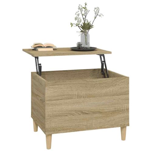 Table Basse Chêne Sonoma 60x44,5x45 Cm Bois Contreplaqué