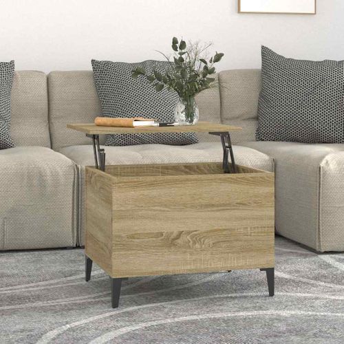 Table Basse Chêne Sonoma 60x44,5x45 Cm Bois Contreplaqué