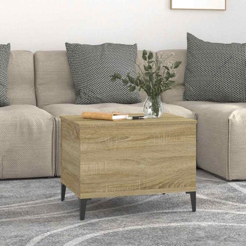 Table Basse Chêne Sonoma 60x44,5x45 Cm Bois Contreplaqué