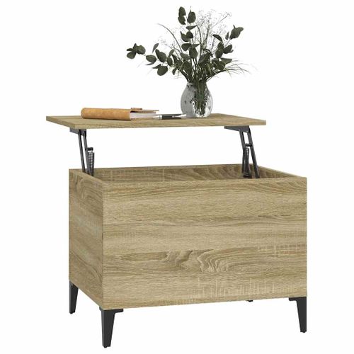 Table Basse Chêne Sonoma 60x44,5x45 Cm Bois Contreplaqué