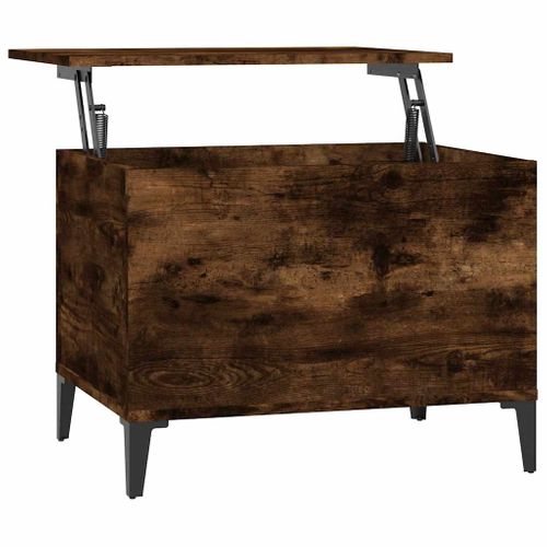 Table Basse Chêne Fumé 60x44,5x45 Cm Bois Contreplaqué