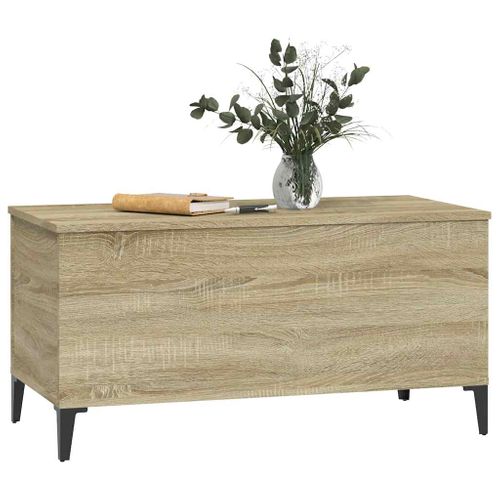Table Basse Chêne Sonoma 90x44,5x45 Cm Bois Contreplaqué