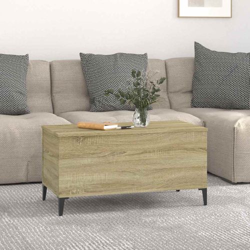 Table Basse Chêne Sonoma 90x44,5x45 Cm Bois Contreplaqué