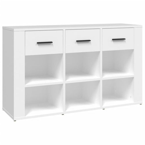 Buffet Blanc 100x30x59,5 Cm Bois Contreplaqué
