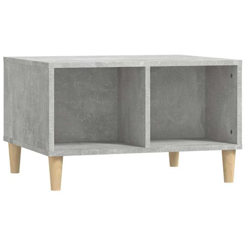 Table Basse Gris Béton 60x50x36,5 Cm Bois Contreplaqué