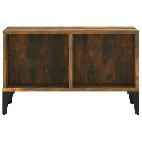 Table Basse Chêne Fumé 60x50x36,5 Cm Bois Contreplaqué