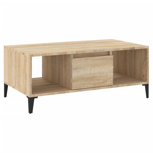 Table Basse Chêne Sonoma 90x50x36,5 Cm Bois Contreplaqué