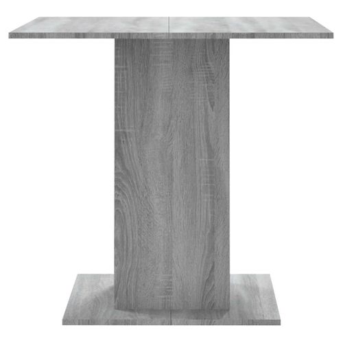 Table à Dîner Sonoma Gris 80x80x75 Cm Bois Contreplaqué