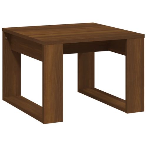 Table basse Chêne Marron 50x50x35 Cm Bois Contreplaqué