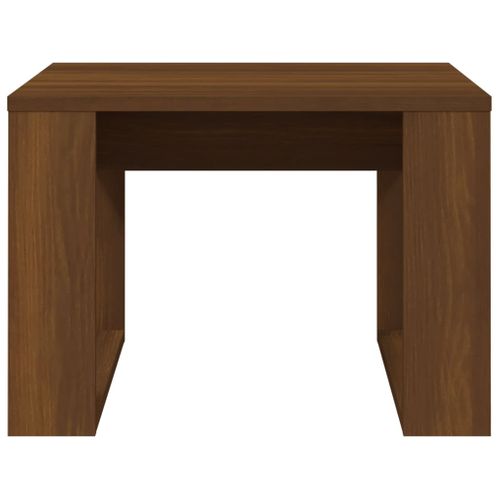 Table basse Chêne Marron 50x50x35 Cm Bois Contreplaqué