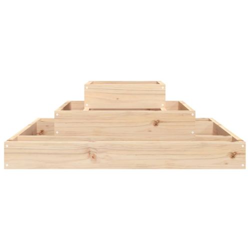 Jardinière 80x80x27 Cm Bois Massif De Pin