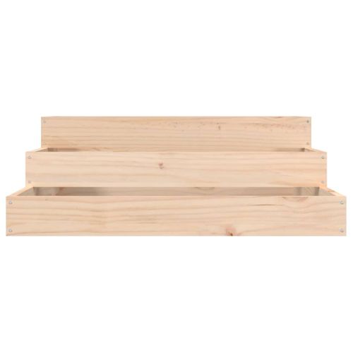 Jardinière 78x78x27 Cm Bois Massif De Pin