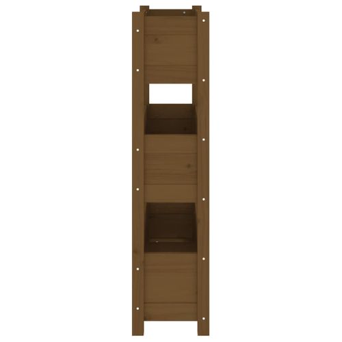 Jardinière Marron Miel 77x25x104,5 Cm Bois Massif De Pin