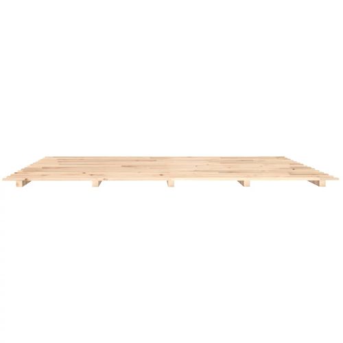Cadre De Lit Sans Matelas 160x200 Cm Bois Massif De Pin