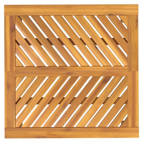 Table à Manger De Jardin 90x90x74 Cm Bois D'acacia Solide Meuble De Terrasse Extérieur