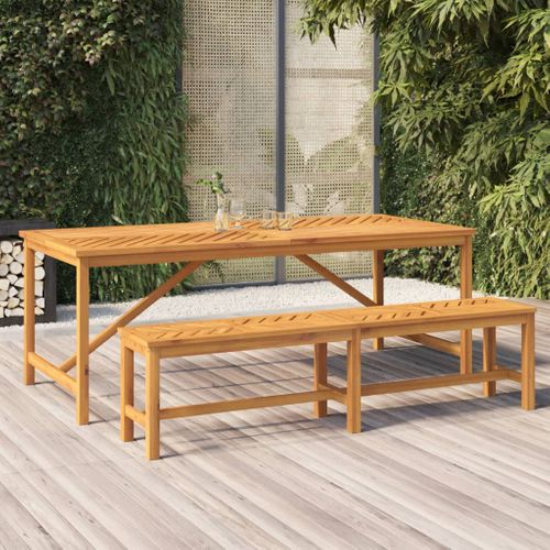 Table à Manger De Jardin 200x90x74 Cm Bois D'acacia Solide