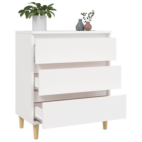 Buffet Blanc 60x35x70 Cm Bois Contreplaqué