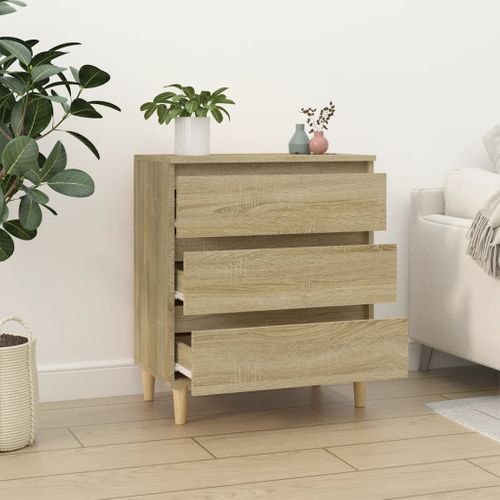 Buffet Chêne Sonoma 60x35x70 Cm Bois Contreplaqué