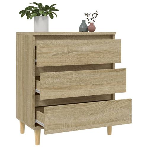 Buffet Chêne Sonoma 60x35x70 Cm Bois Contreplaqué
