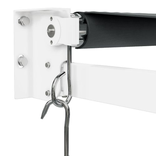 Auvent Rétractable Anthracite 4x3 M Tissu Et Aluminium