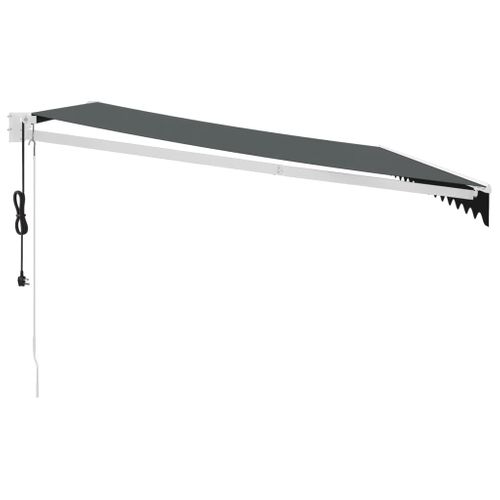 Auvent Rétractable Automatique Anthracite 4x3 M