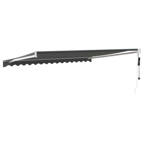 Auvent Rétractable Automatique Anthracite 4,5x3 M