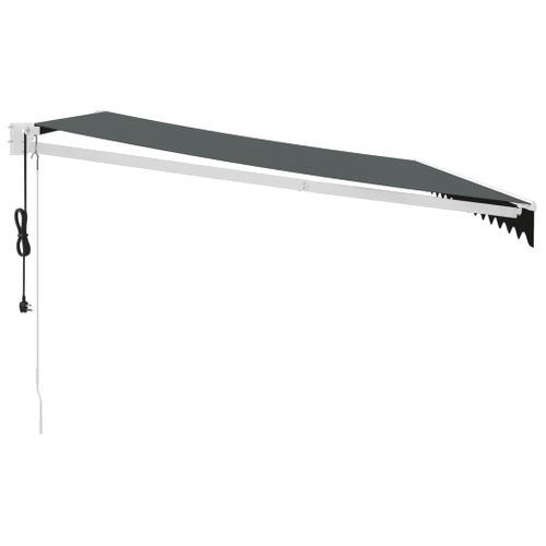 Auvent Rétractable Automatique Anthracite 4,5x3 M