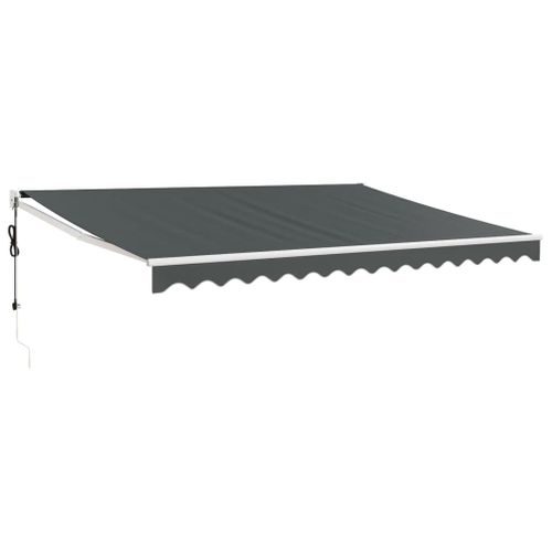 Auvent Rétractable Automatique Anthracite 4,5x3 M