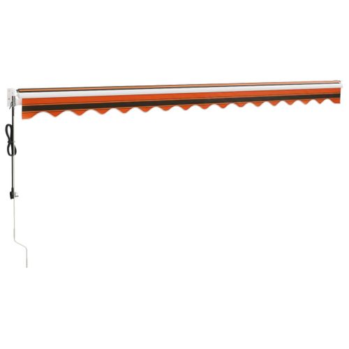 Auvent Rétractable Automatique Orange Et Marron 4x3 M
