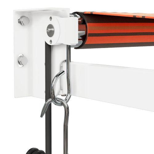 Auvent Rétractable Automatique Orange Et Marron 4x3 M